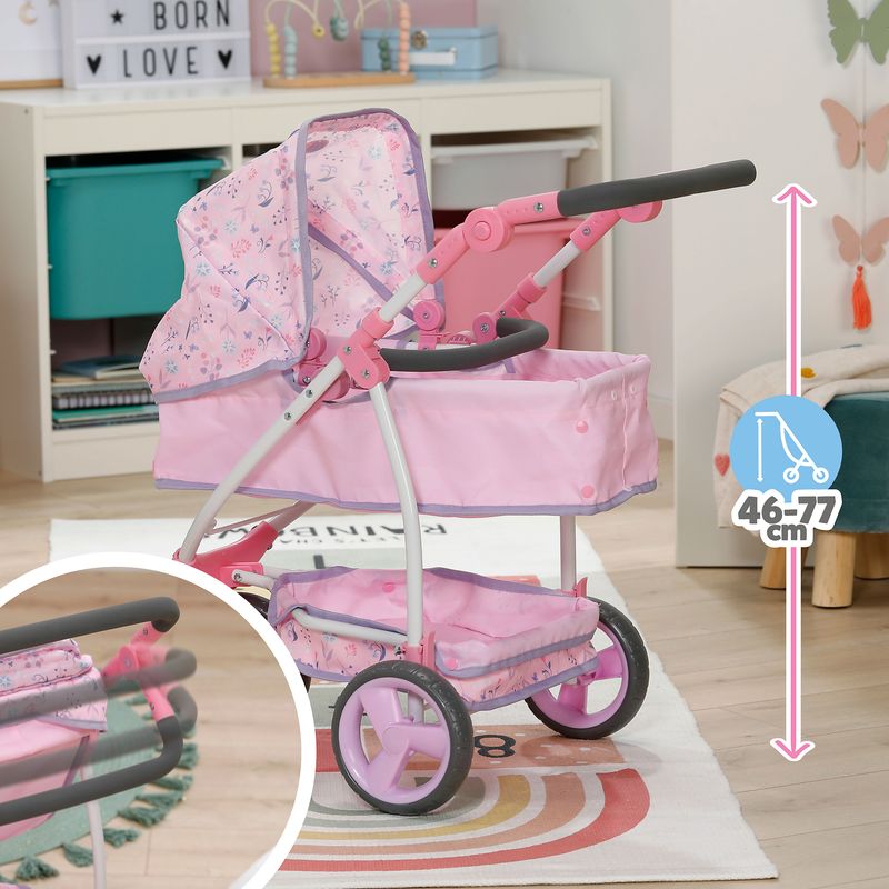 Baby Born Deluxe Pram Flowers