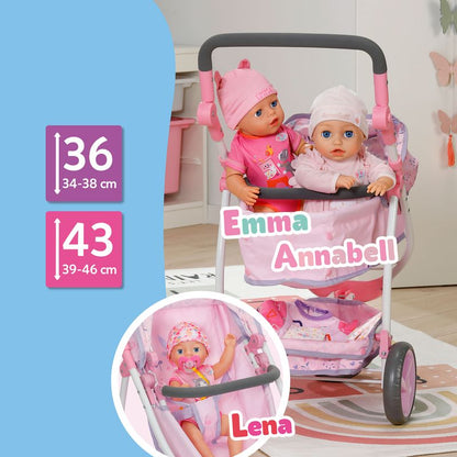 Baby Born Deluxe Pram Flowers