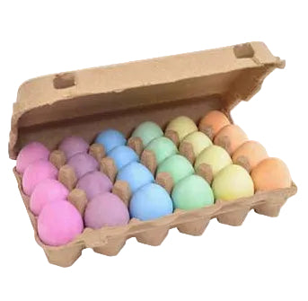 White Smoke Micador early stART Egg Chalk, 24 Pack Easter