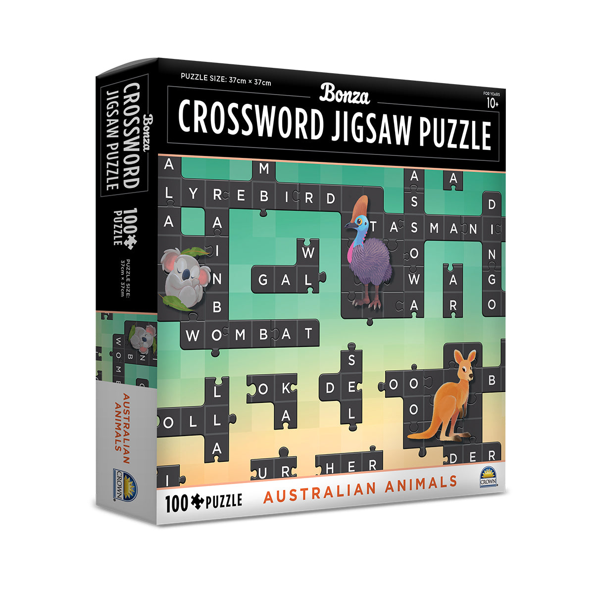 Crown 100 Pce Crossword Puzzle Australian Animals