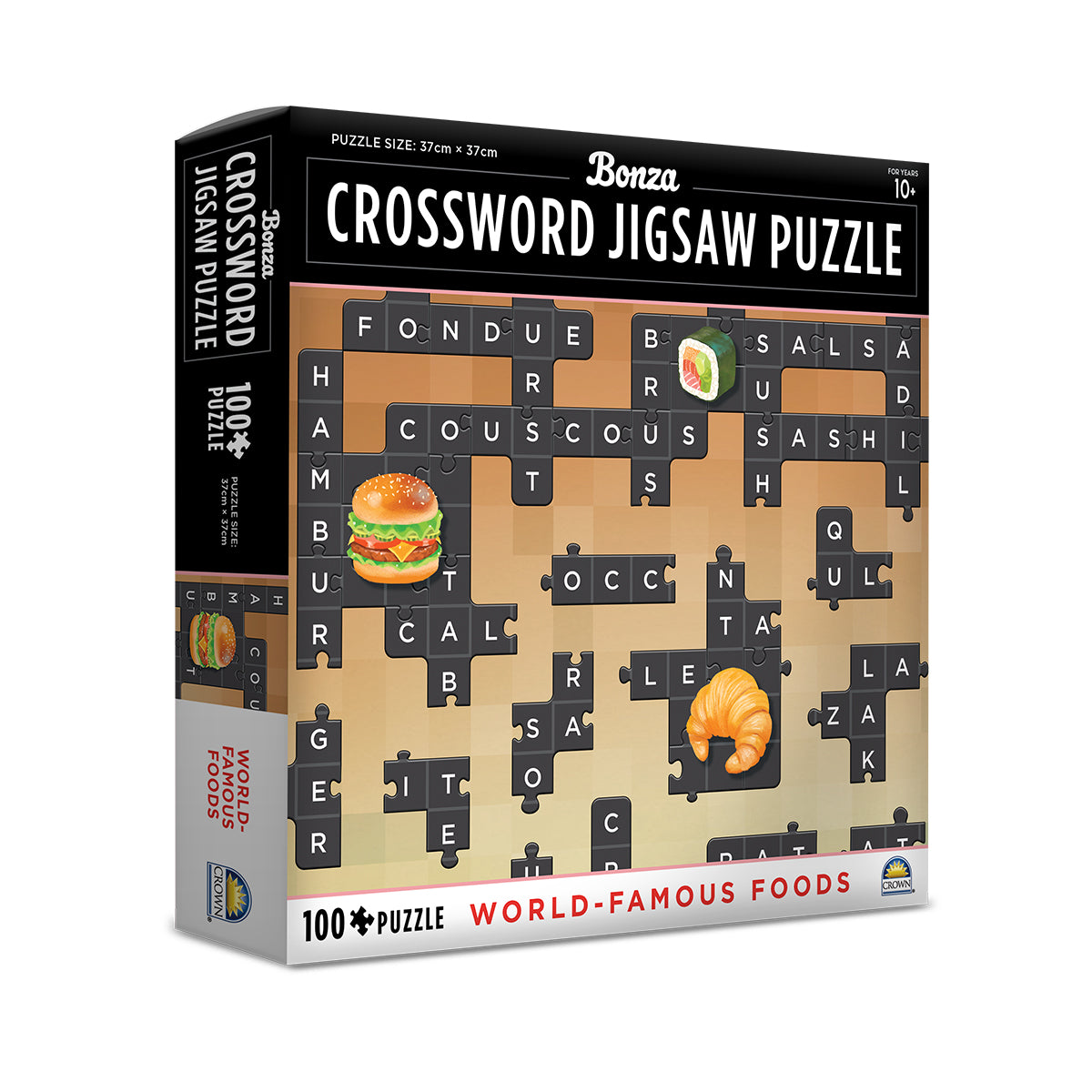 Crown 100 Pce Crossword Puzzle World Cuisine