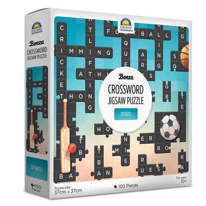 Crown 100 Pce Crossword Puzzle Sports!