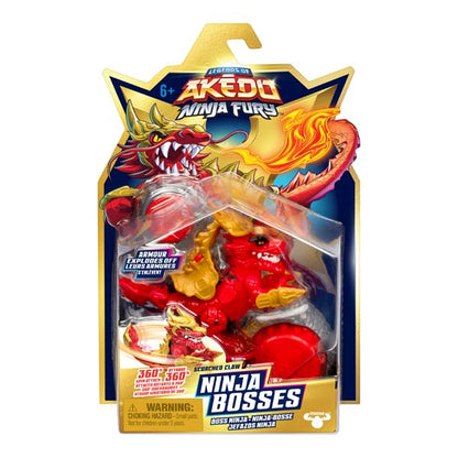 Akedo S7 W1 Ninja Fury Mega Ninja Bosses Scorched Claw