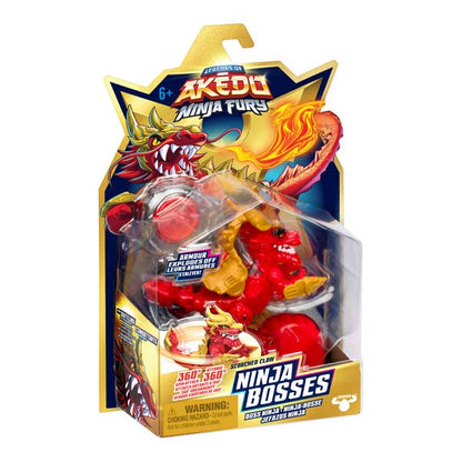 Akedo S7 W1 Ninja Fury Mega Ninja Bosses Scorched Claw