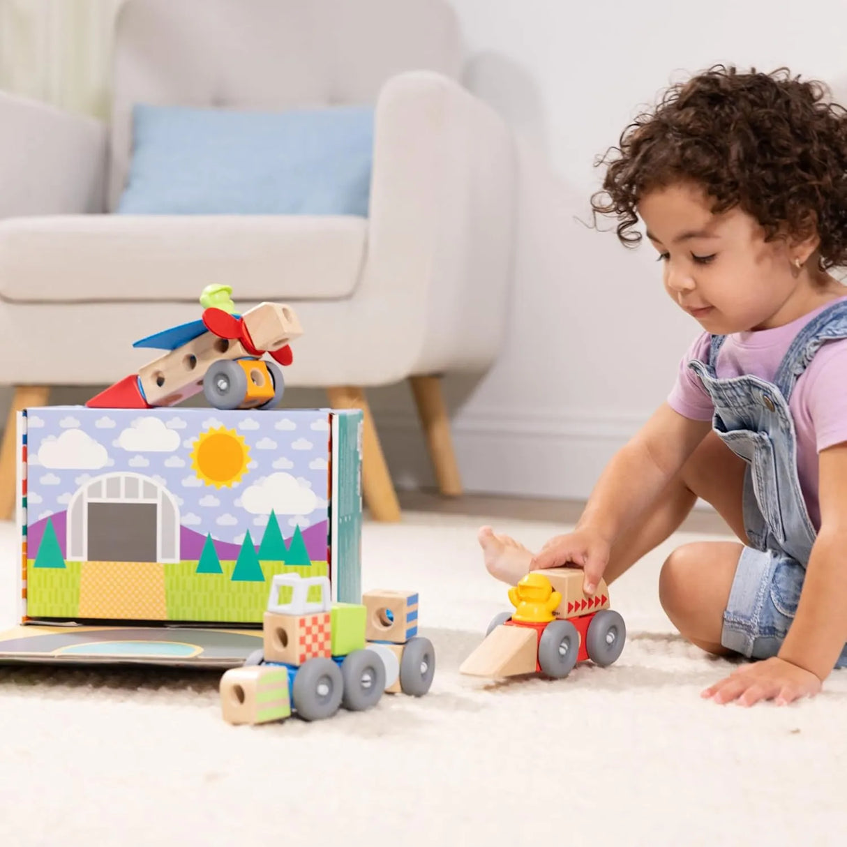 Blockables Vehicles Play Set 54pc