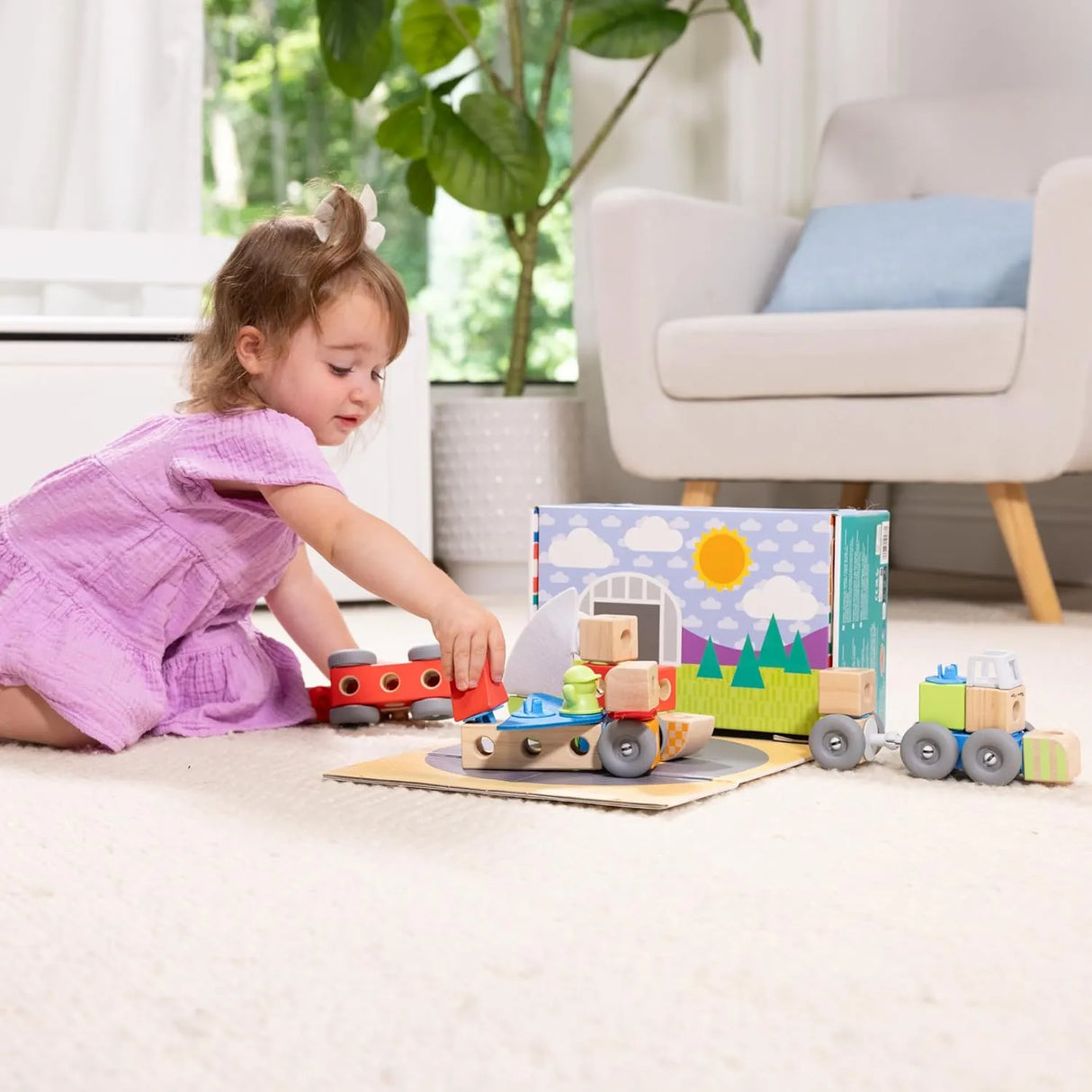Blockables Vehicles Play Set 54pc