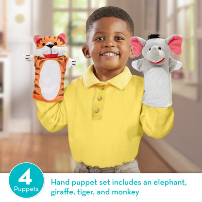 Melissa & Doug Hand Puppets - Zoo Friends