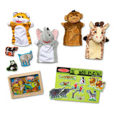 Melissa & Doug Hand Puppets - Zoo Friends