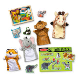 Melissa & Doug Hand Puppets - Zoo Friends