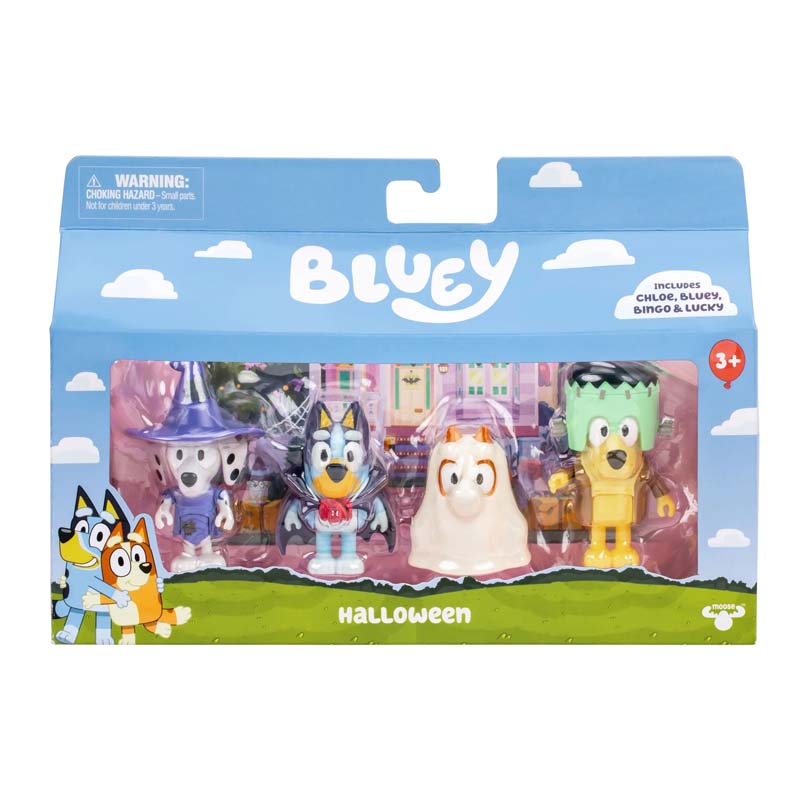 Bluey Halloween Figure 4Pk