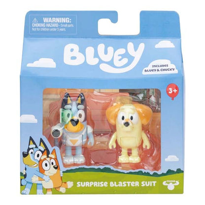 Bluey S12 Figure 2Pk Surprise Blaster Suit