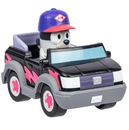 Bluey Basic Vehicle & Figure Pizza Girls Vehicle With Muffin
