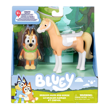 Bluey S2 Basic Vehicle & Figure Dragon Mum And Horse