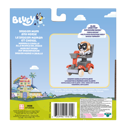 Bluey S2 Basic Vehicle & Figure Dragon Mum And Horse