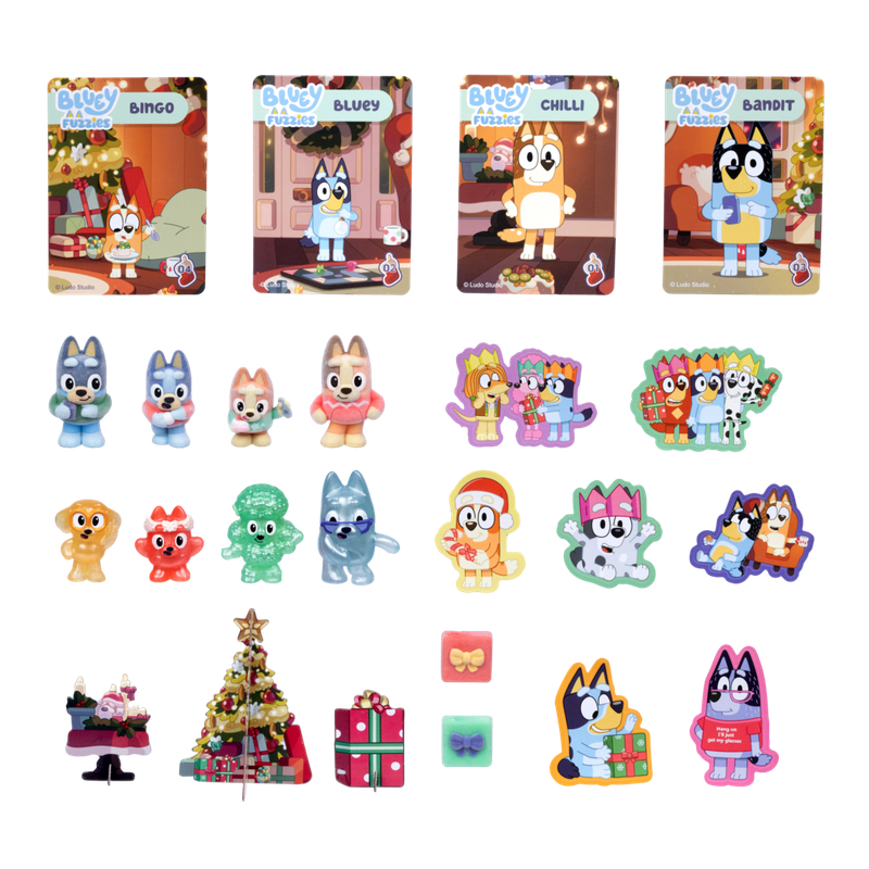 Bluey Fuzzies Advent Calendar