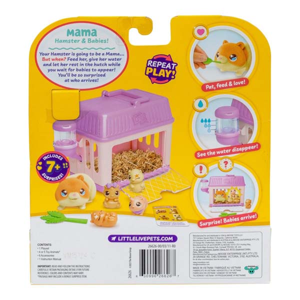 Little Live Pets Mama Surprise Hamster Mini Playset
