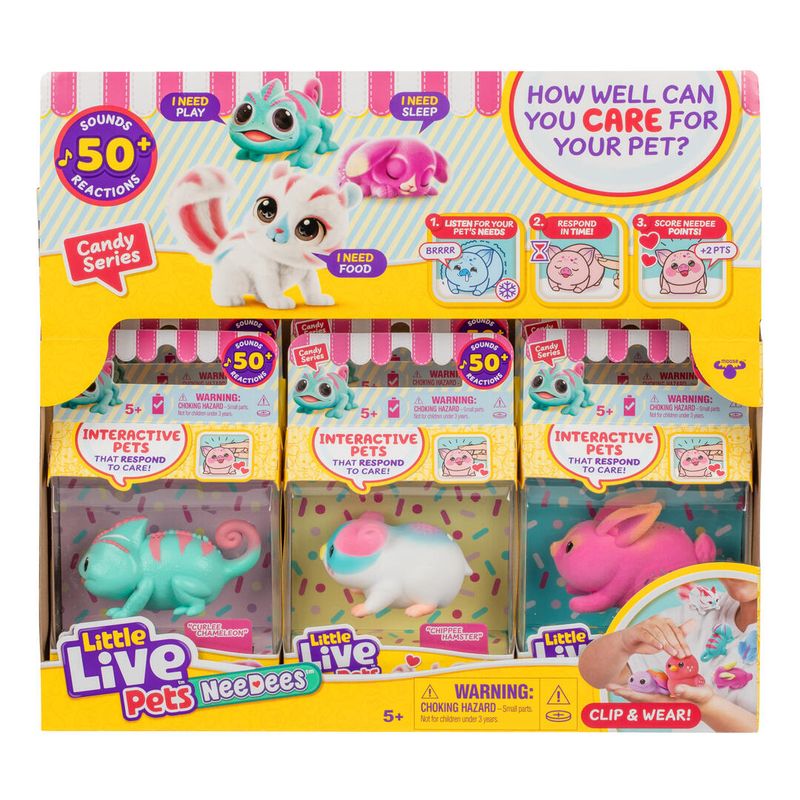 Little Live Pets S2 Lil Needees Nibblee Chipmunk combines interactive features, cute chipmunk charm, and engaging play for kids who love collectible pets.