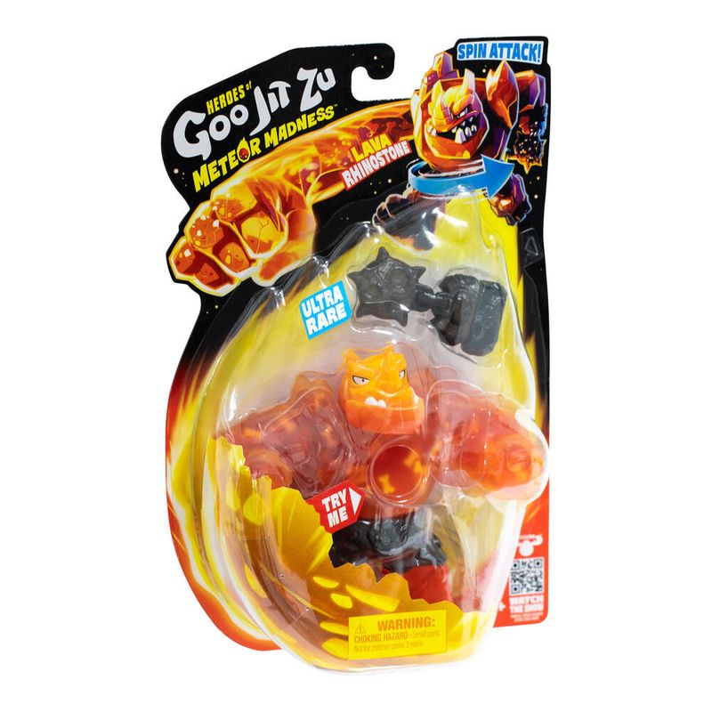 Heroes Of Goo Jit Zu S14 Meteor Mania Hero - Gooey Battle Lava Rhinostone