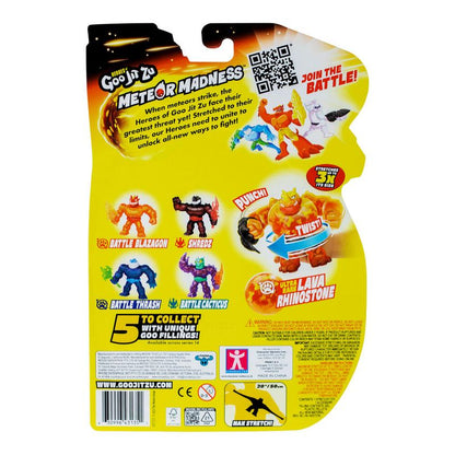 Heroes Of Goo Jit Zu S14 Meteor Mania Hero - Gooey Battle Lava Rhinostone