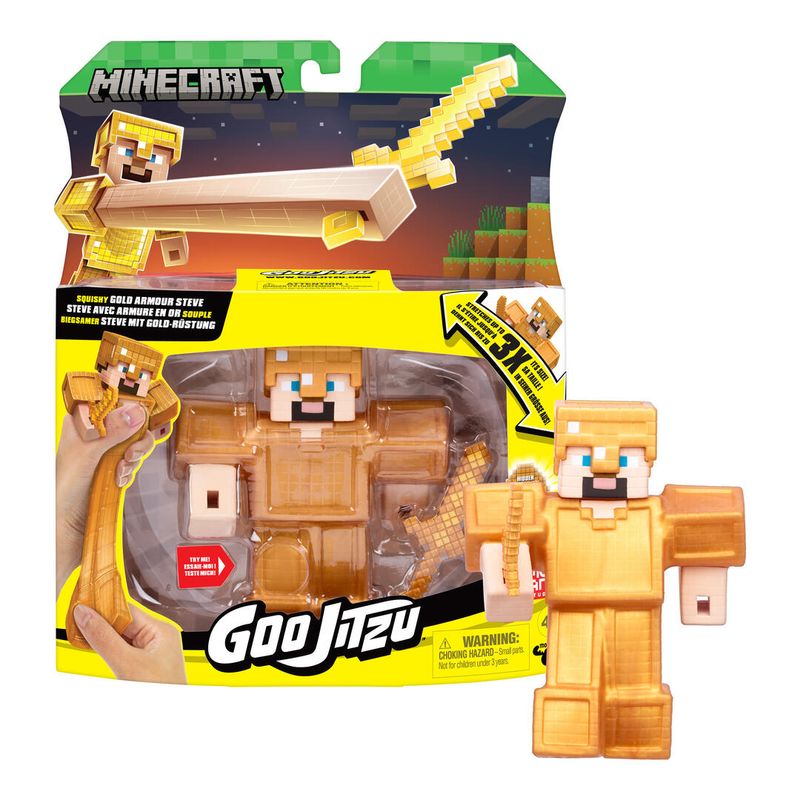 Heroes Of Goo Jit Zu Minecraft S3 Hero Pack Gold Armour Steve