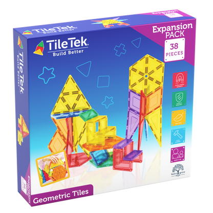 Tile Tek 38 Piece Geometric Tiles Set
