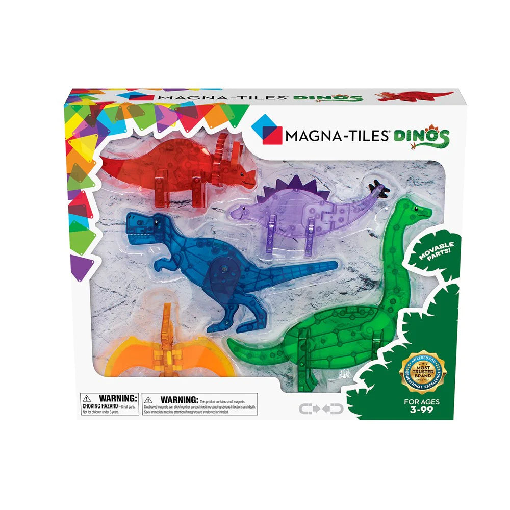 Magna Tiles Dinos - 5 Piece Set