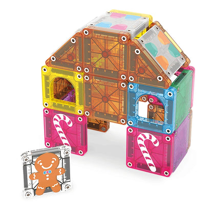 Magna Tiles microMAGS Gingerbread House Travel Set