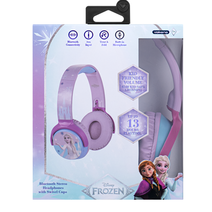 Disney Frozen Bluetooth Headphones 85db Safe Listening Volume