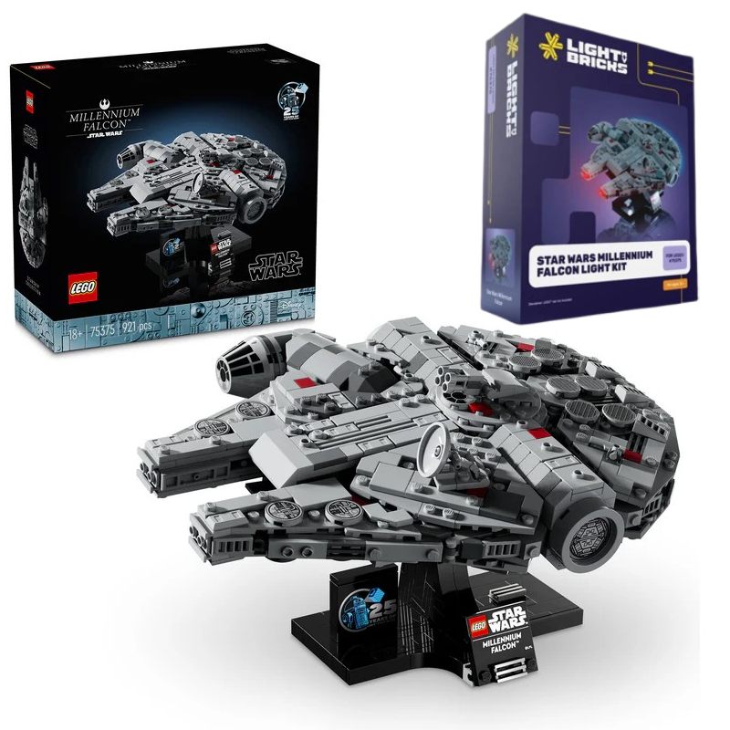 LEGO Star Wars Millennium Falcon 75375 + LMB 2.0 Light Kit