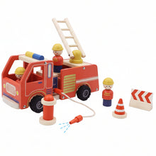 Wooden Fire Engine Playset