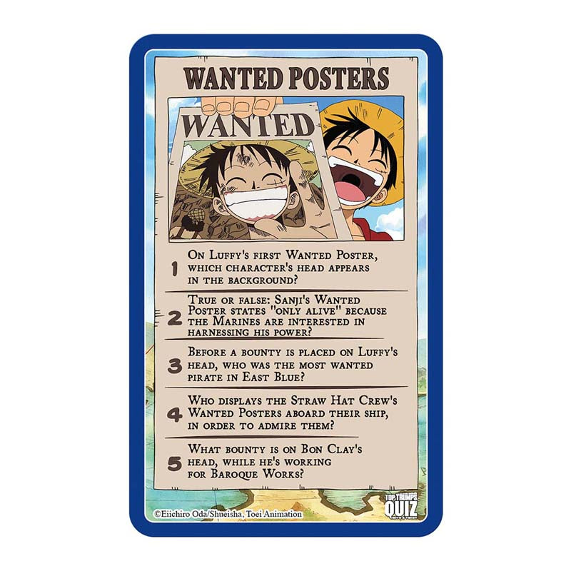 Top Trumps Quiz One Piece