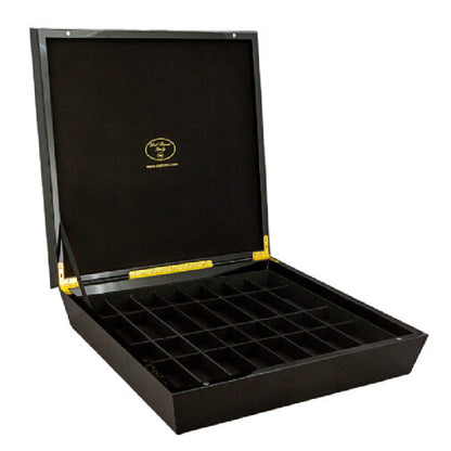 Dal Rossi Italy Black and White High Gloss Finish Angular Chess Box 20”