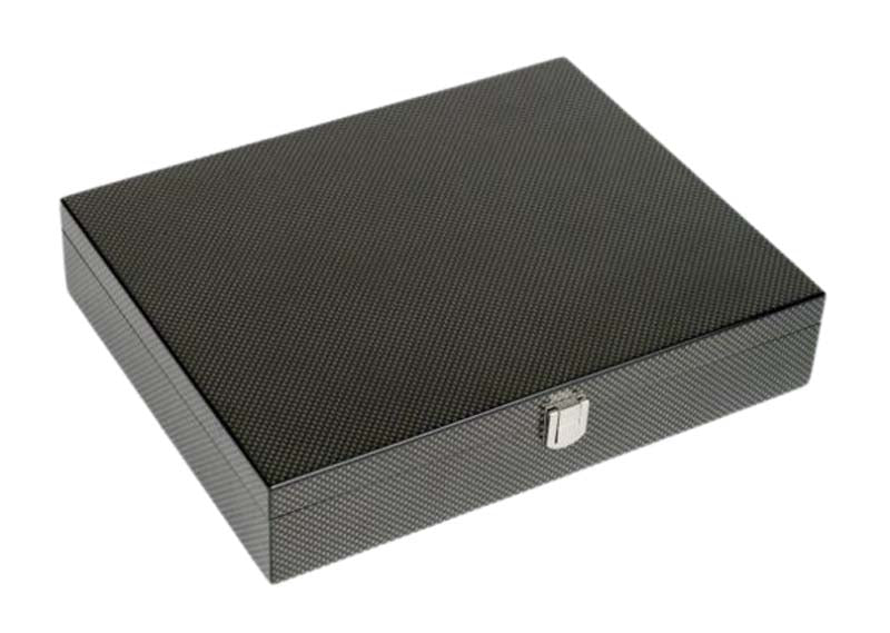 Dal Rossi Italy, Mahjong 29cm in Carbon Fibre Finish Case