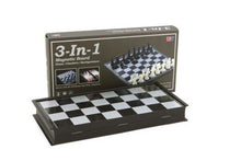 Magnetic Games - 3 in 1 Magnetic Chess/Checkers 12.5"