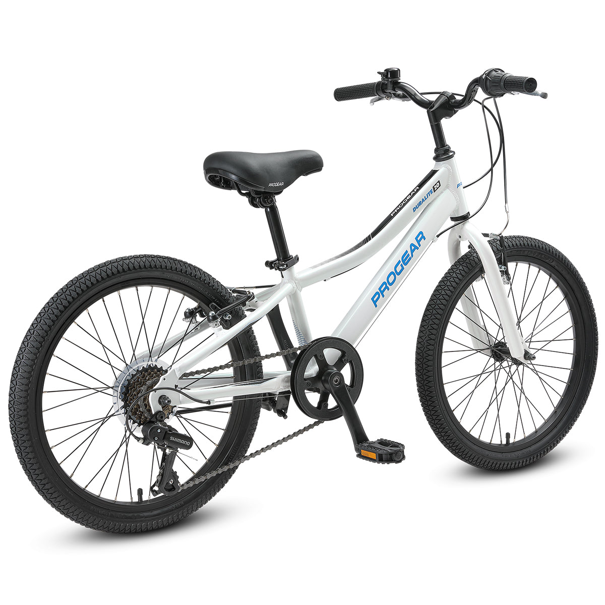 Progear DuraLite 7 Speed Kids Bike 20" - Pearl White