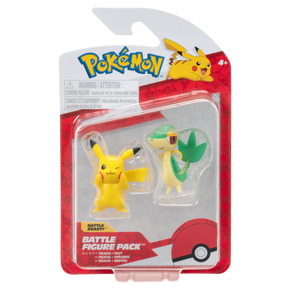 Pokemon 2in Battle Figure Gen IX Pikachu Snivy