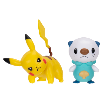 Pokemon 2in Battle Figure Gen IX Pikachu Oshawott