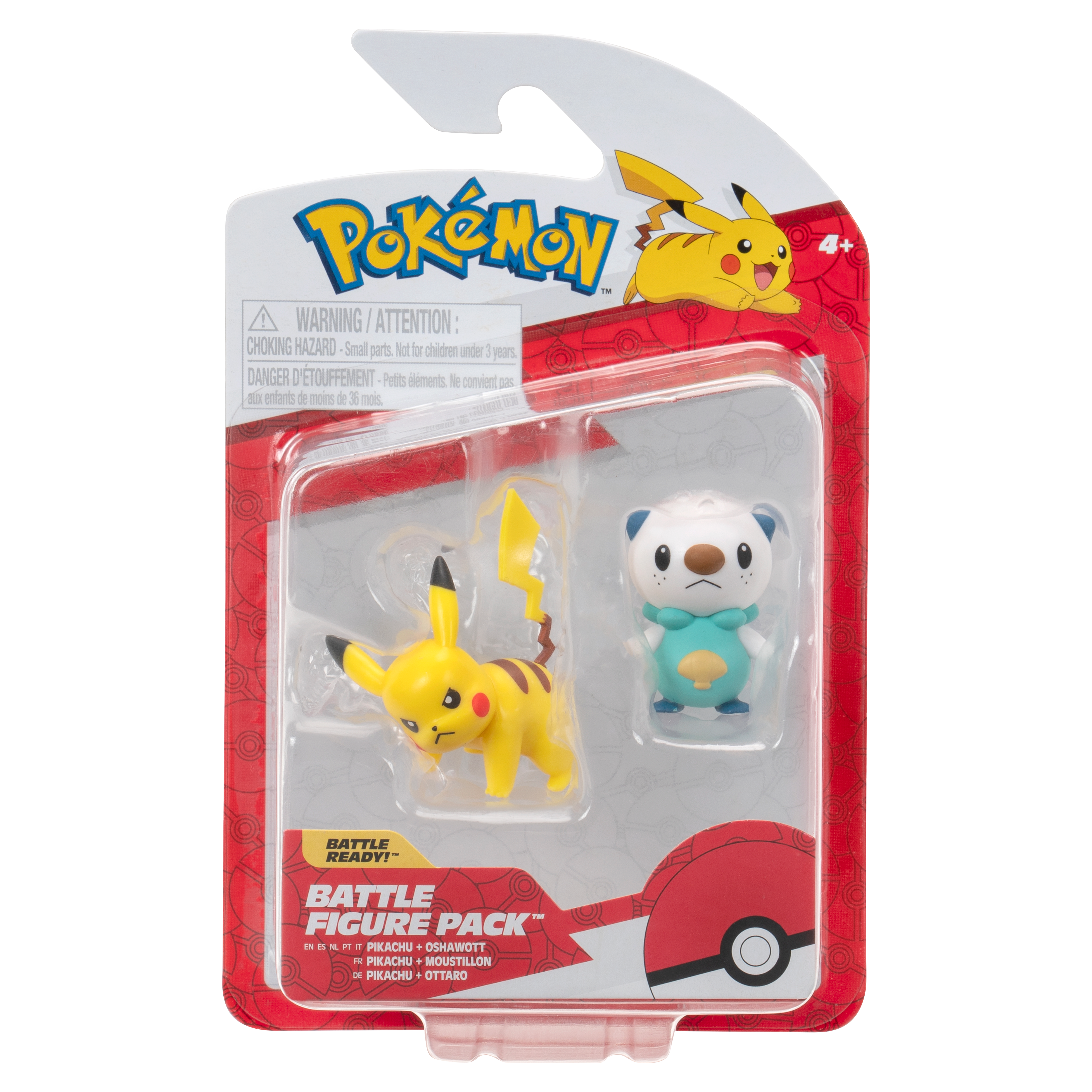 Pokemon 2in Battle Figure Gen IX Pikachu Oshawott – Toys