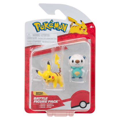 Pokemon 2in Battle Figure Gen IX Pikachu Oshawott