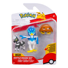 Pokemon Battle Figure 3 Pack Quaxwell Blitzle Kabuto