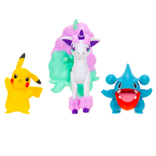 Pokemon Battle Figure 3 Pack Galarian Ponyta Pikachu Gible