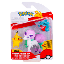 Pokemon Battle Figure 3 Pack Galarian Ponyta Pikachu Gible