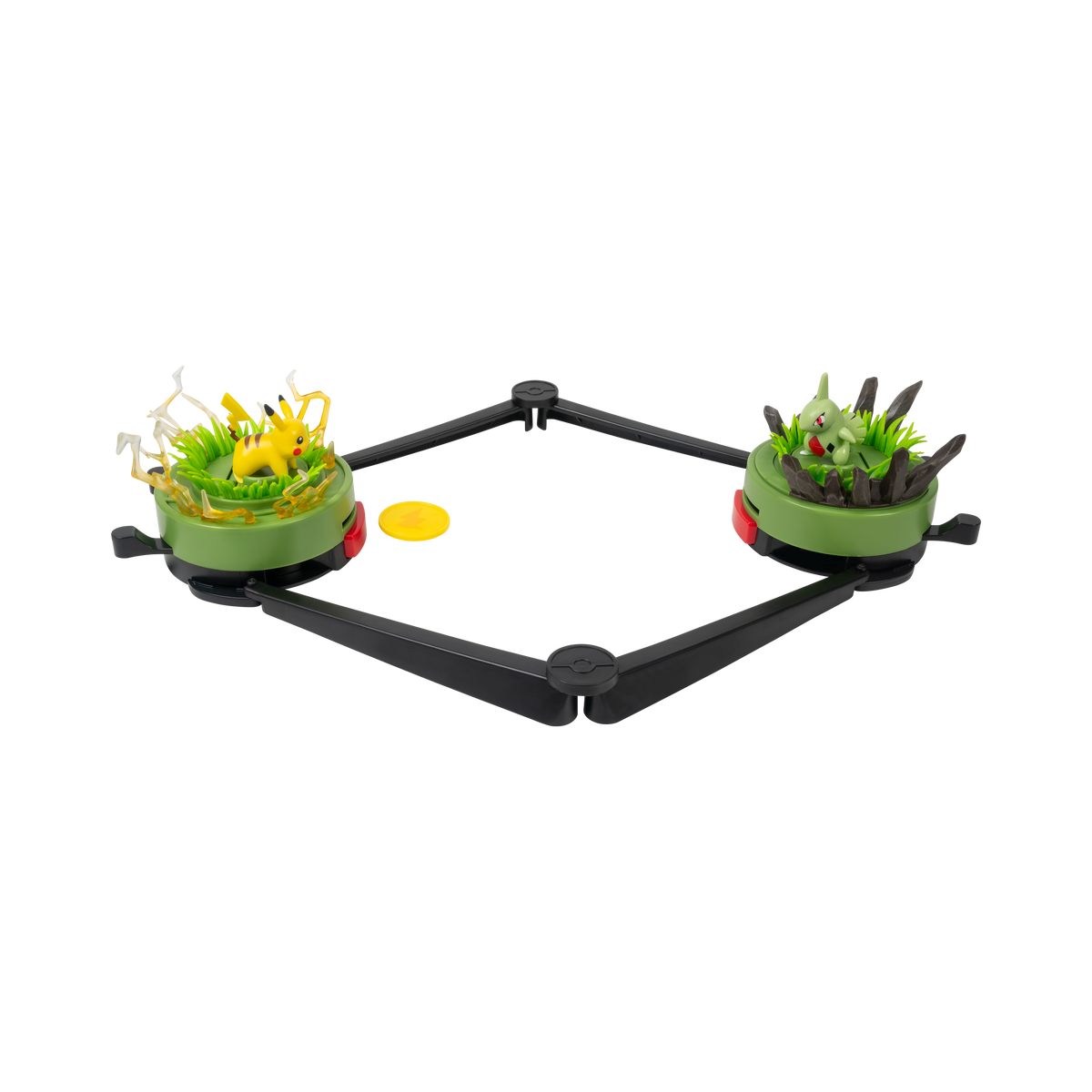 Pokemon Battle Disc Showdown Game Pkiachu VS Larvitar