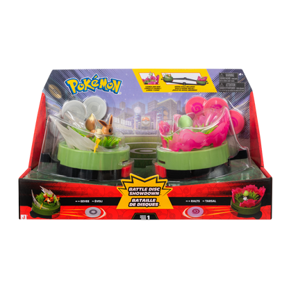 Pokemon Battle Disc Showdown Game Eevee VS Ralts