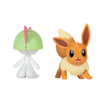 Pokemon Battle Disc Showdown Game Eevee VS Ralts