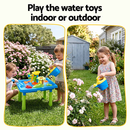 Keezi Ride On Digger with Sand and Water Table Sandpit Toys Set