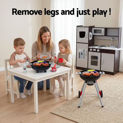Keezi Kids Kitchen Playset BBQ Grill Toy with Wooden Pretend Play Set 80cm