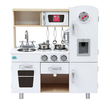 Keezi Kids Kitchen Play Set Wooden Pretend Toys Cooking Children Clock Beige