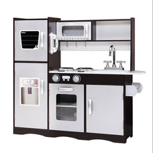 Keezi Kids Kitchen Play Set Wooden Pretend Toys Cooking Children Stove Fridge