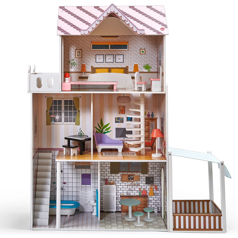 Plum Shorehouse Wooden Dolls House